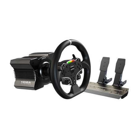 Ensemble de jeu - Base R5 + volant ES + pédales SRP-Lite + pinces Moza Racing R5 RS20 (PC) Ensemble de jeu - Base R5 + volant ES + pédales SRP-Lite + pinces Moza Racing R5 RS20 (PC)